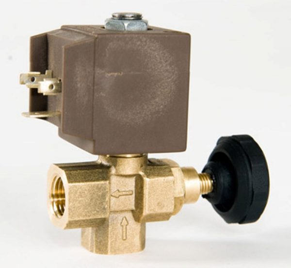 Steam Solenoid Valve with Flow Control 1/4", P88