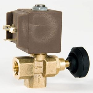 Steam Solenoid Valve with Flow Control 1/4", P88