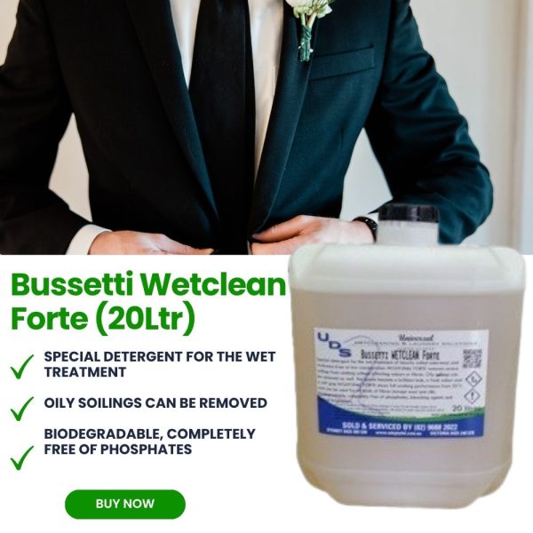 Bussetti Wetclean Forte 20L Australia-wide and NZ
