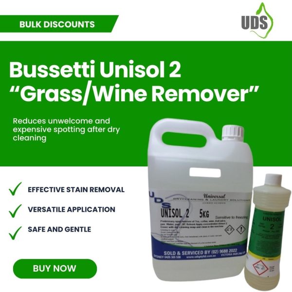 Buy Grass and Wine Remover Bussetti Unisol 2 Sydney and Melbourne