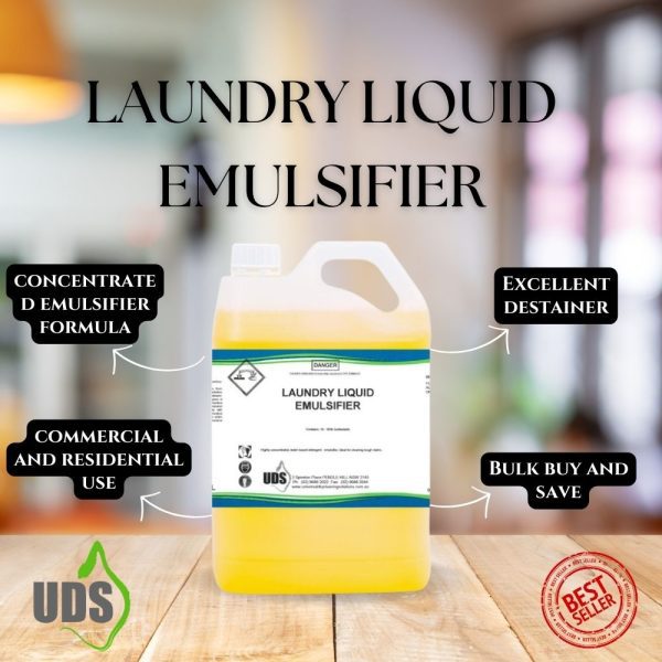 Laundry Liquid Emulsifier from UDS Australia wide and NZ