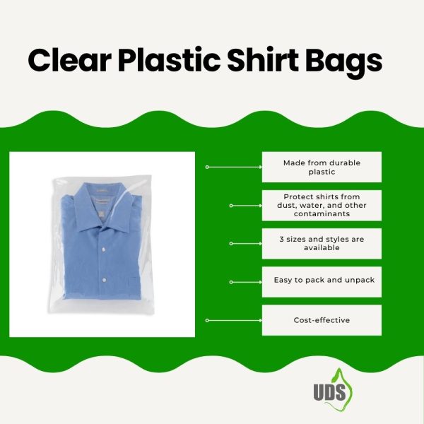 Shirt Bags CLEAR Plastic Shirt